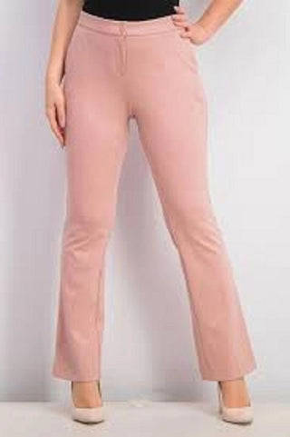 Calça Alfani Feminina com Cintura Elástica e Detalhes em Rosa Escuro Tamanho 16 Petite
