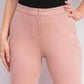 Calça Alfani Feminina com Cintura Elástica e Detalhes em Rosa Escuro Tamanho 16 Petite