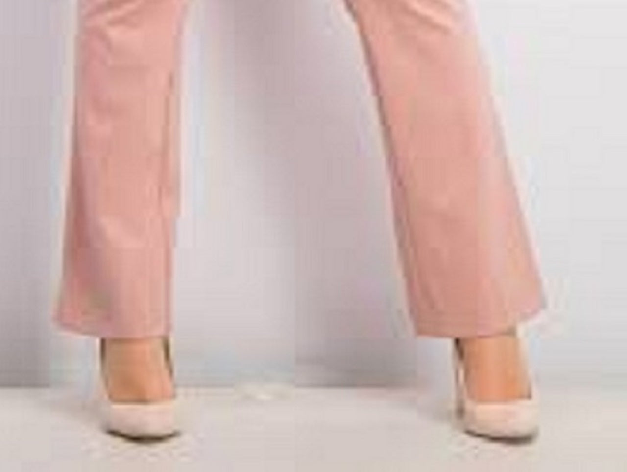 Calça Alfani Feminina com Cintura Elástica e Detalhes em Rosa Escuro Tamanho 16 Petite