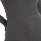 JM Collection Suéter Feminino Cinza Escuro Mesclado Punho com Botão Tamanho X-G