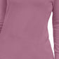 JM Collection Suéter feminino com decote em V e mangas enfeitadas, rosa, tamanho extragrande