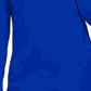 JM Collection Suéter Feminino com Mangas Apertadas e Gola Alta Azul Tamanho X-G