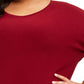 Suéter Dolman Plus Size Feminino JM Collection Vermelho Tamanho 2X