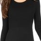 Suéter de malha canelada feminino Style &amp; Co, preto, tamanho X-S