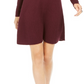 Vestido suéter de malha canelada feminino Style &amp; Co, roxo, tamanho XX-G