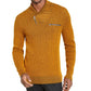 Suéter masculino INC International Concepts Gold Heather com manga comprida e zíper de um quarto, amarelo escuro, tamanho XXX-G