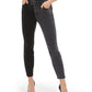 Calça jeans skinny feminina bicolor da INC International Concepts, preta, tamanho 12
