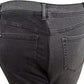Calça jeans skinny feminina bicolor da INC International Concepts, preta, tamanho 12