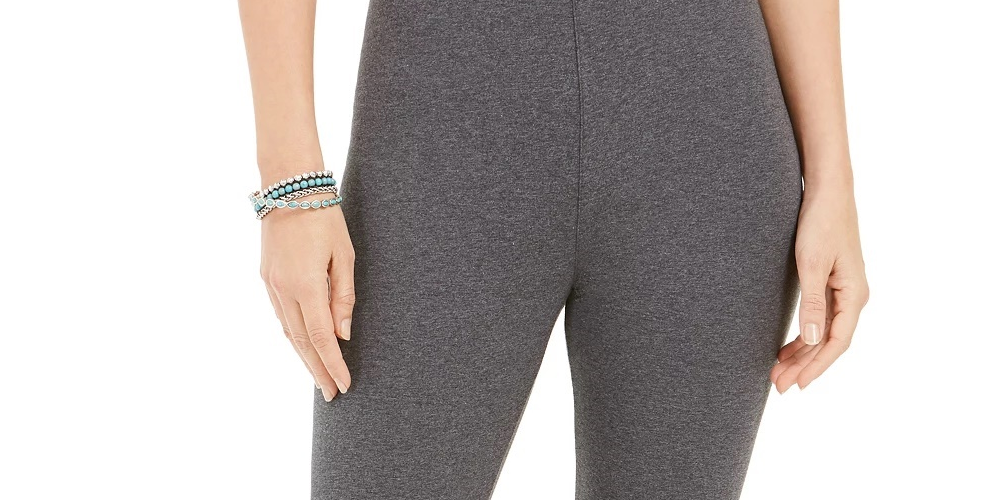 Leggings femininas Style &amp; Co, cinza, tamanho pequeno