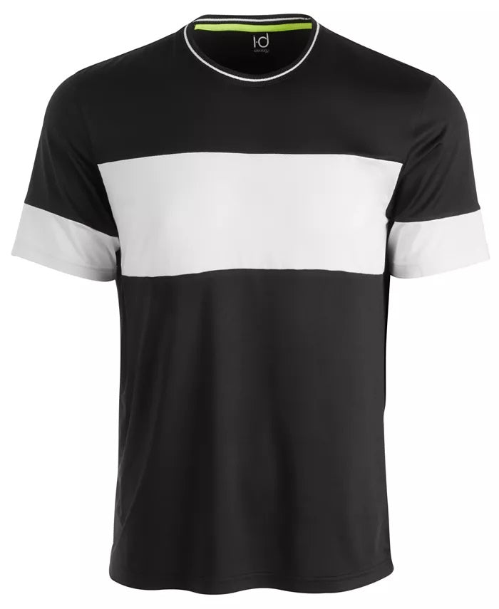 Camiseta masculina ID Ideology Mesh Blocked, preta, tamanho XX-G