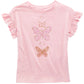Camiseta estampada de borboletas Epic Threads Big Girls rosa escuro tamanho grande