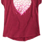 Camiseta Epic Threads Big Girls Animal Heart Vermelho Escuro Tamanho Grande