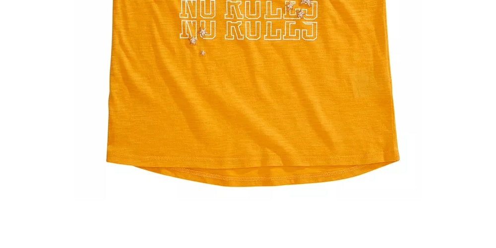 Camiseta Epic Threads Big Girls No Rules Amarelo Escuro Tamanho Extra Grande