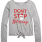 Camiseta estampada Epic Threads Big Girls Believer, tamanho grande, cinza
