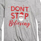 Camiseta estampada Epic Threads Big Girls Believer, tamanho grande, cinza