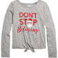 Camiseta estampada Epic Threads Big Girls Believer, cinza, tamanho pequeno