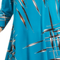 Top feminino Alfani estampado, tamanho azul marinho, pequeno e pequeno