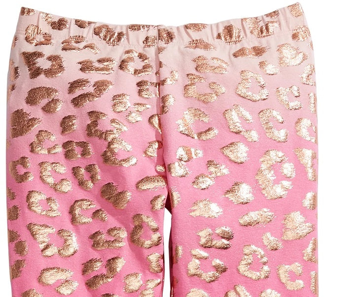 Leggings estampadas de chita Epic Threads Big Girls rosa escuro tamanho grande