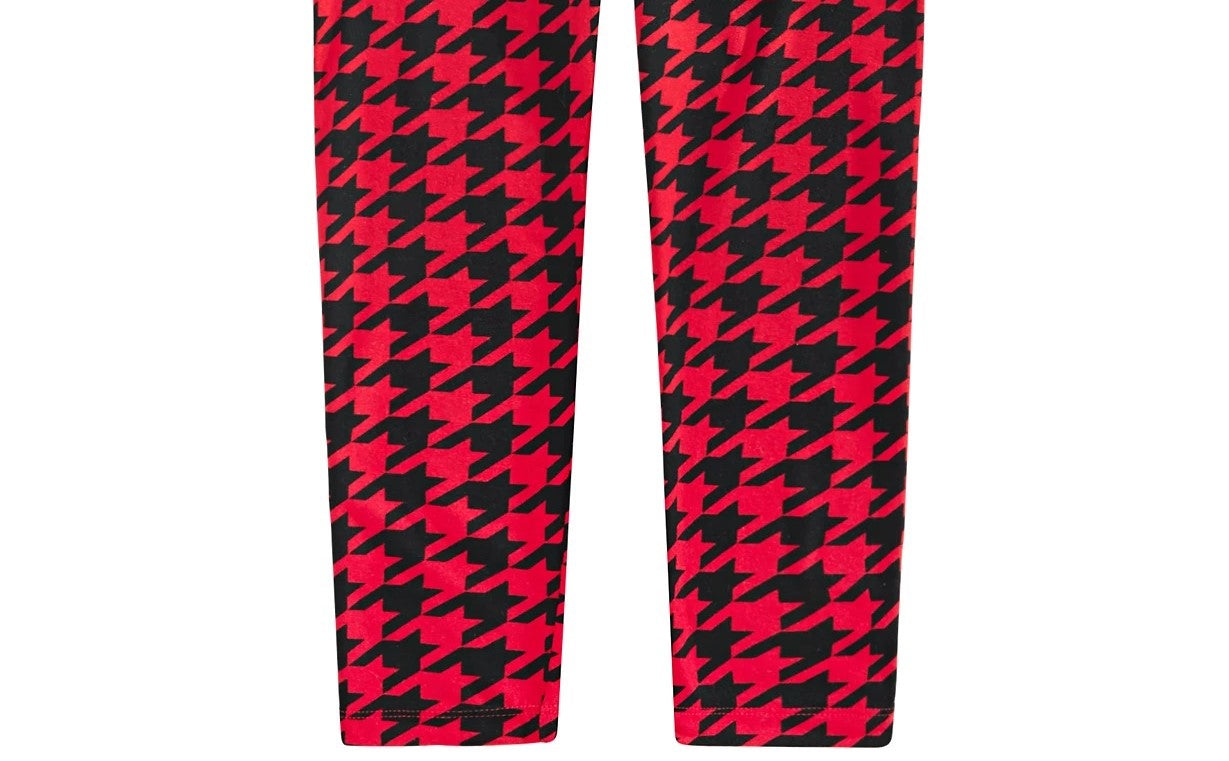 Legging Pied-de-poule Epic Threads Big Girls Vermelha Tamanho Médio