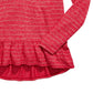 Top listrado com decote cruzado nas costas Epic Threads Big Girls, tamanho médio, vermelho