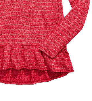 Epic Threads Big Girls Striped Marled Cross-Back Top Red Size Medium