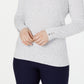 Karen Scott Suéter Feminino Diamond Cable-Knit Branco Tamanho Extra Pequeno