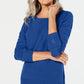 Karen Scott Suéter Listrado Texturizado Feminino Azul Marinho Tamanho P