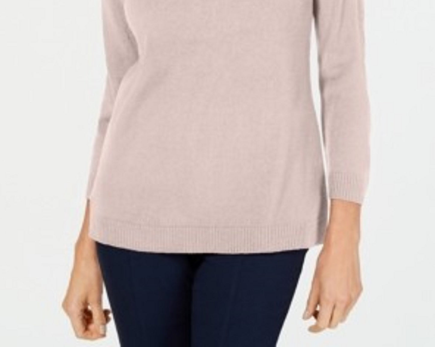 Karen Scott Suéter feminino com decote em V marrom tamanho XXG