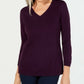 Karen Scott Suéter Feminino Gola V Roxo Tamanho Médio