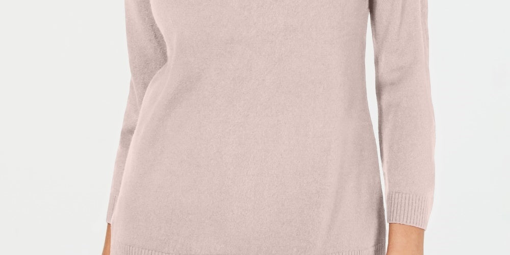 Karen Scott Suéter Feminino Gola V Rosa Tamanho Pequeno Pequeno