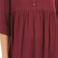 Camisa oversized feminina Style &amp; Co com mangas dobradas, vermelha, tamanho grande