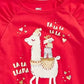 Camiseta infantil feminina Epic Threads Festive Llama, vermelha escura, tamanho 3T