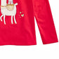 Camiseta infantil feminina Epic Threads Festive Llama, vermelha escura, tamanho 3T