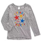 Camiseta infantil Epic Threads Happy Thoughts para meninas, cinza escuro, tamanho 3T