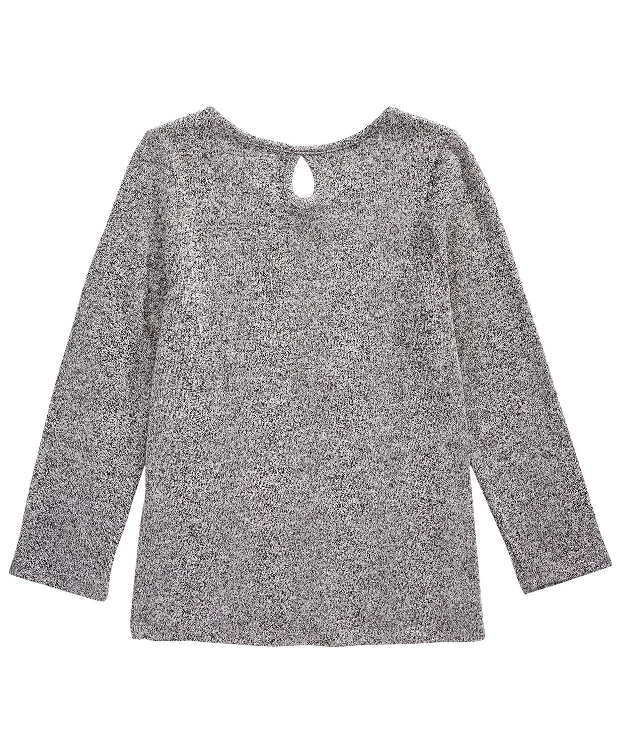 Camiseta infantil Epic Threads Happy Thoughts para meninas, cinza escuro, tamanho 3T