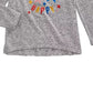 Camiseta infantil Epic Threads Happy Thoughts para meninas, cinza escuro, tamanho 3T