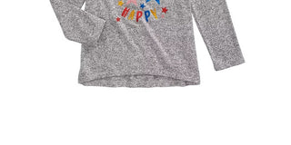 Camiseta infantil Epic Threads Happy Thoughts para meninas, cinza escuro, tamanho 3T