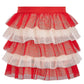 Saia de tule em camadas Epic Threads para meninas, vermelho escuro, tamanho 2T