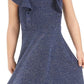 Vestido infantil de malha metálica esvoaçante Epic Threads para meninas, azul, tamanho 3T