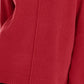 Blusa feminina Alfani de gola alta com ombro caído, vermelha, tamanho grande