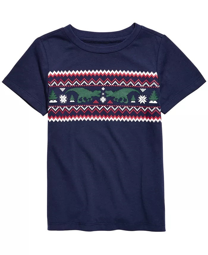 Camiseta listrada infantil Epic Threads Isle para meninos, azul-marinho, tamanho 2