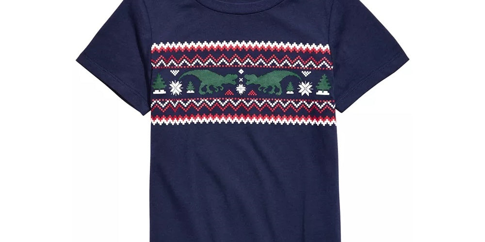 Camiseta listrada infantil Epic Threads Isle para meninos, azul-marinho, tamanho 2