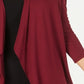 Cardigan feminino Alfani com frente aberta, vermelho, tamanho pequeno