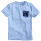 Camiseta camuflada com bolso para meninos Epic Threads Big Boy, tamanho médio, azul marinho