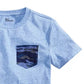 Camiseta camuflada com bolso para meninos Epic Threads Big Boy, tamanho médio, azul marinho