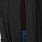 Karen Scott Cardigan Feminino Frente Aberta Preto Tamanho P