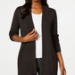 Karen Scott Cardigan Feminino Aberto na Frente Cáqui Tamanho Grande