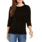 Suéter chenille feminino Style &amp; Co, preto, tamanho XX-G