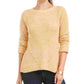 Suéter de malha mesclado feminino Style &amp; Co, amarelo, tamanho pequeno grande
