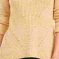 Suéter de malha mesclado feminino Style &amp; Co, amarelo, tamanho pequeno grande